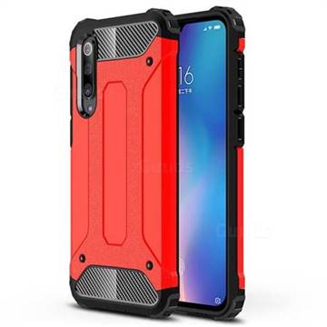 King Kong Armor Premium Shockproof Dual Layer Rugged Hard Cover for Xiaomi Mi 9 SE - Big Red