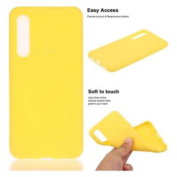 Soft Matte Silicone Phone Cover for Xiaomi Mi 9 SE - Yellow