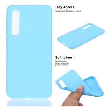 Soft Matte Silicone Phone Cover for Xiaomi Mi 9 SE - Sky Blue