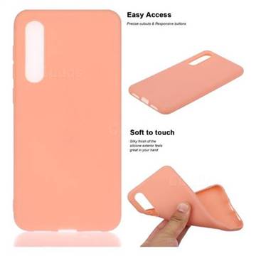 Soft Matte Silicone Phone Cover for Xiaomi Mi 9 SE - Coral Orange