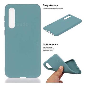 Soft Matte Silicone Phone Cover for Xiaomi Mi 9 SE - Lake Blue