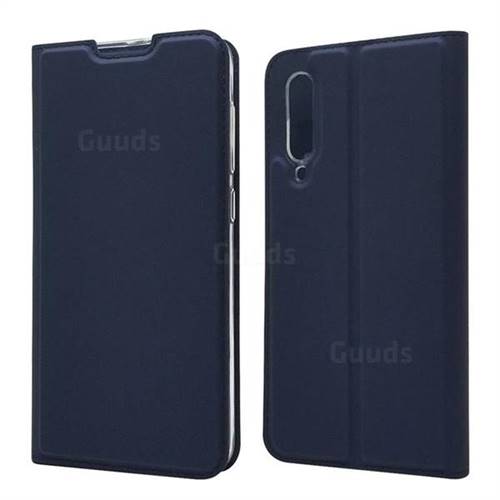 Ultra Slim Card Magnetic Automatic Suction Leather Wallet Case for Xiaomi Mi 9 SE - Royal Blue