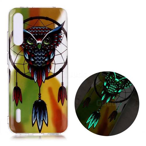Owl Wind Chimes Noctilucent Soft TPU Back Cover for Xiaomi Mi A3