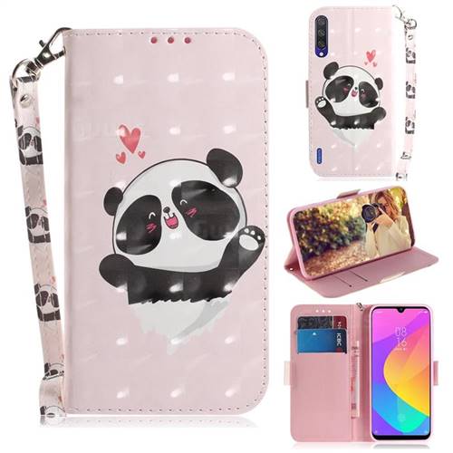Heart Cat 3D Painted Leather Wallet Phone Case for Xiaomi Mi A3