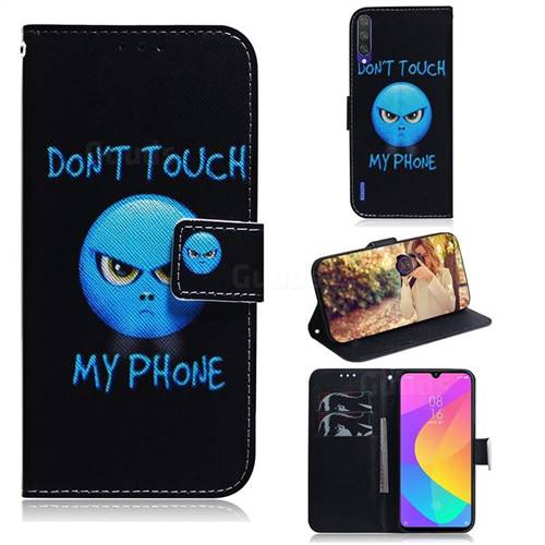 Not Touch My Phone PU Leather Wallet Case for Xiaomi Mi A3