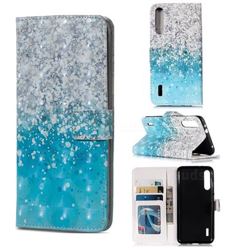 Sea Sand 3D Painted Leather Phone Wallet Case for Xiaomi Mi A3