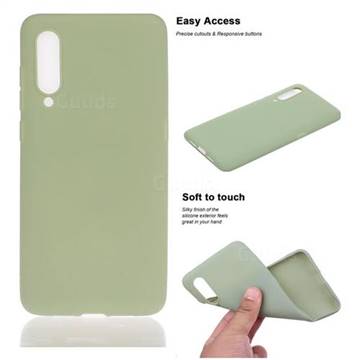 Soft Matte Silicone Phone Cover for Xiaomi Mi CC9 (Mi CC9mt Meitu Edition) - Bean Green