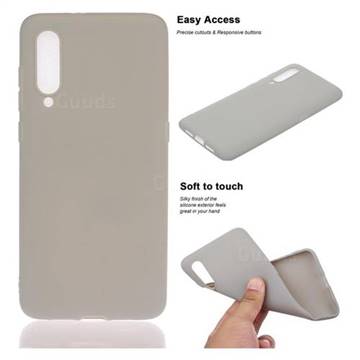 Soft Matte Silicone Phone Cover for Xiaomi Mi CC9 (Mi CC9mt Meitu Edition) - Gray