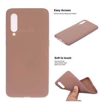 Soft Matte Silicone Phone Cover for Xiaomi Mi CC9 (Mi CC9mt Meitu Edition) - Khaki