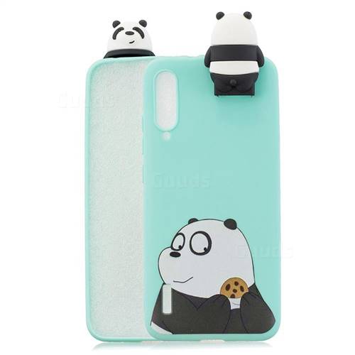 Striped Bear Soft 3D Climbing Doll Stand Soft Case for Xiaomi Mi CC9 (Mi CC9mt Meitu Edition)