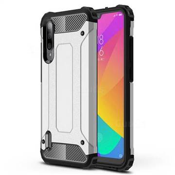 King Kong Armor Premium Shockproof Dual Layer Rugged Hard Cover for Xiaomi Mi CC9e - White