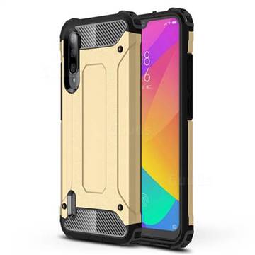 King Kong Armor Premium Shockproof Dual Layer Rugged Hard Cover for Xiaomi Mi CC9e - Champagne Gold