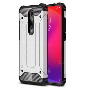King Kong Armor Premium Shockproof Dual Layer Rugged Hard Cover for Xiaomi Redmi K20 / K20 Pro - White