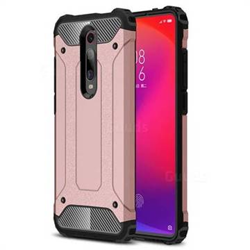 King Kong Armor Premium Shockproof Dual Layer Rugged Hard Cover for Xiaomi Redmi K20 / K20 Pro - Rose Gold
