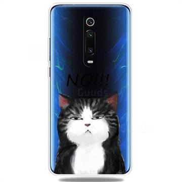 Cat Say No Clear Varnish Soft Phone Back Cover for Xiaomi Redmi K20 / K20 Pro