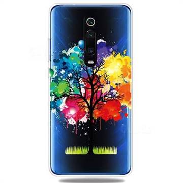 Oil Painting Tree Clear Varnish Soft Phone Back Cover for Xiaomi Redmi K20 / K20 Pro