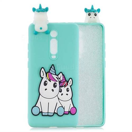 Couple Unicorn Soft 3D Climbing Doll Soft Case for Xiaomi Redmi K20 / K20 Pro