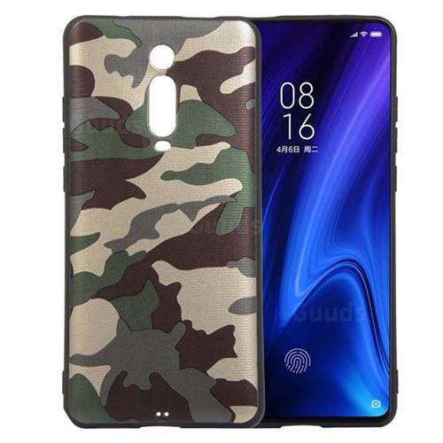 Camouflage Soft TPU Back Cover for Xiaomi Redmi K20 / K20 Pro - Gold Green