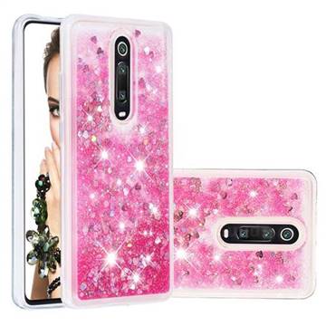 Dynamic Liquid Glitter Quicksand Sequins TPU Phone Case for Xiaomi Redmi K20 / K20 Pro - Rose