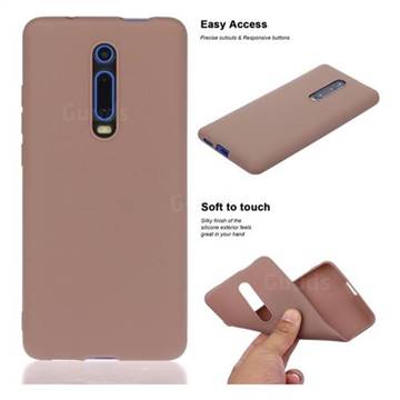 Soft Matte Silicone Phone Cover for Xiaomi Redmi K20 / K20 Pro - Khaki