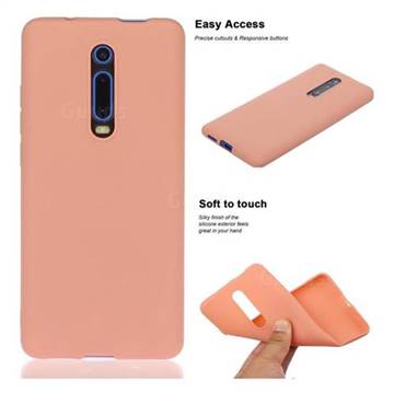 Soft Matte Silicone Phone Cover for Xiaomi Redmi K20 / K20 Pro - Coral Orange