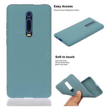 Soft Matte Silicone Phone Cover for Xiaomi Redmi K20 / K20 Pro - Lake Blue