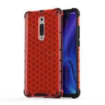 Honeycomb TPU + PC Hybrid Armor Shockproof Case Cover for Xiaomi Redmi K20 / K20 Pro - Red