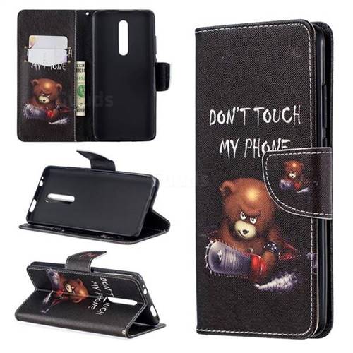 Chainsaw Bear Leather Wallet Case for Xiaomi Redmi K20 / K20 Pro