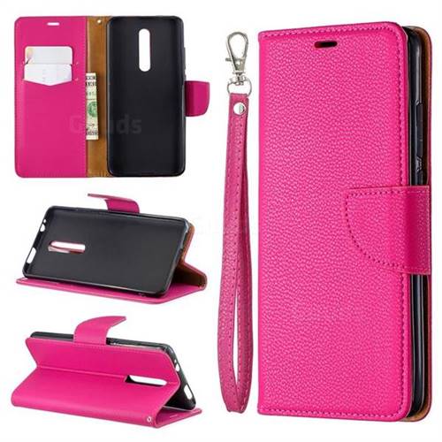 Classic Luxury Litchi Leather Phone Wallet Case for Xiaomi Redmi K20 / K20 Pro - Rose