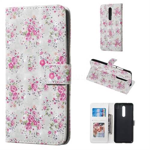 Roses Flower 3D Painted Leather Phone Wallet Case for Xiaomi Redmi K20 / K20 Pro