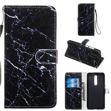 Black Marble Smooth Leather Phone Wallet Case for Xiaomi Redmi K20 / K20 Pro