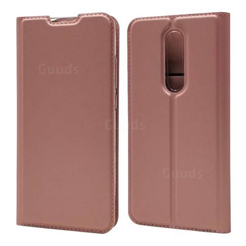 Ultra Slim Card Magnetic Automatic Suction Leather Wallet Case for Xiaomi Redmi K20 / K20 Pro - Rose Gold