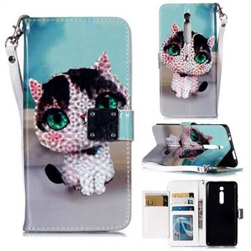 Cute Cat 3D Shiny Dazzle Smooth PU Leather Wallet Case for Xiaomi Redmi K20 / K20 Pro