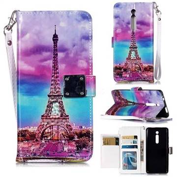 Rainbow Eiffel Tower 3D Shiny Dazzle Smooth PU Leather Wallet Case for Xiaomi Redmi K20 / K20 Pro