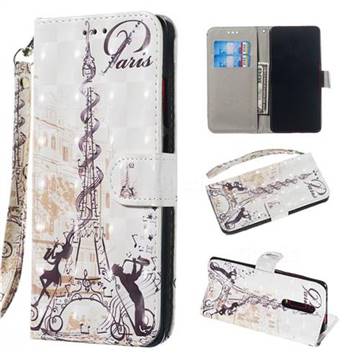 Tower Couple 3D Painted Leather Wallet Phone Case for Xiaomi Redmi K20 / K20 Pro