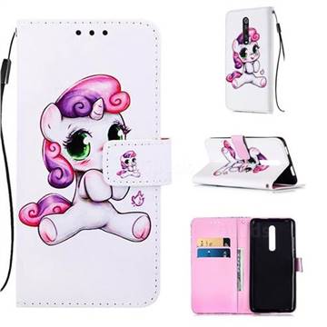 Playful Pony Matte Leather Wallet Phone Case for Xiaomi Redmi K20 / K20 Pro