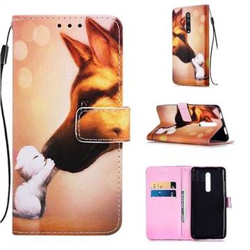 Hound Kiss Matte Leather Wallet Phone Case for Xiaomi Redmi K20 / K20 Pro