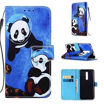 Undersea Panda Matte Leather Wallet Phone Case for Xiaomi Redmi K20 / K20 Pro