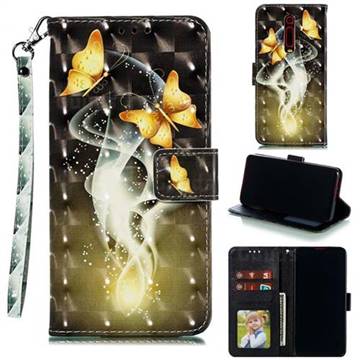 Dream Butterfly 3D Painted Leather Phone Wallet Case for Xiaomi Redmi K20 / K20 Pro