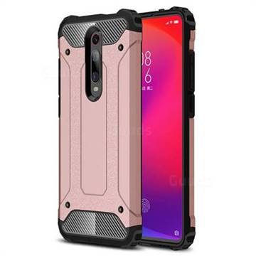 King Kong Armor Premium Shockproof Dual Layer Rugged Hard Cover for Xiaomi Redmi K20 Pro - Rose Gold
