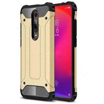 King Kong Armor Premium Shockproof Dual Layer Rugged Hard Cover for Xiaomi Redmi K20 Pro - Champagne Gold