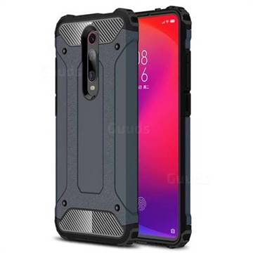 King Kong Armor Premium Shockproof Dual Layer Rugged Hard Cover for Xiaomi Redmi K20 Pro - Navy