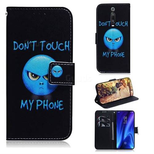 Not Touch My Phone PU Leather Wallet Case for Xiaomi Redmi K20 Pro