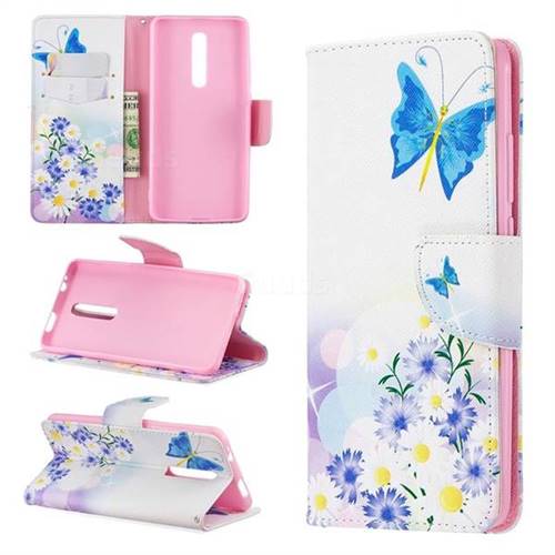 Butterflies Flowers Leather Wallet Case for Xiaomi Redmi K20 Pro