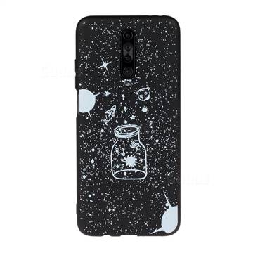 Travel The Universe Chalk Drawing Matte Black TPU Phone Cover for Xiaomi Redmi K30