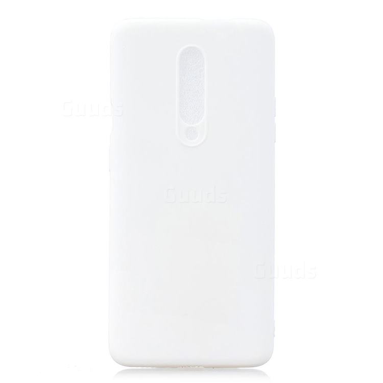 Candy Soft Silicone Protective Phone Case for Xiaomi Redmi K30 - White