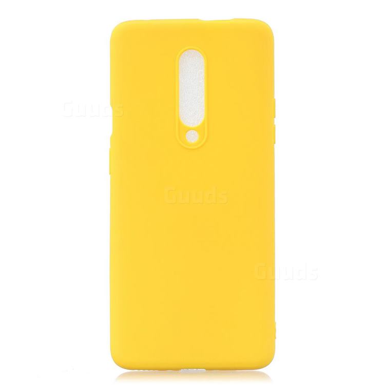 Candy Soft Silicone Protective Phone Case for Xiaomi Redmi K30 - Yellow