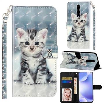 Kitten Cat 3D Leather Phone Holster Wallet Case for Xiaomi Redmi K30