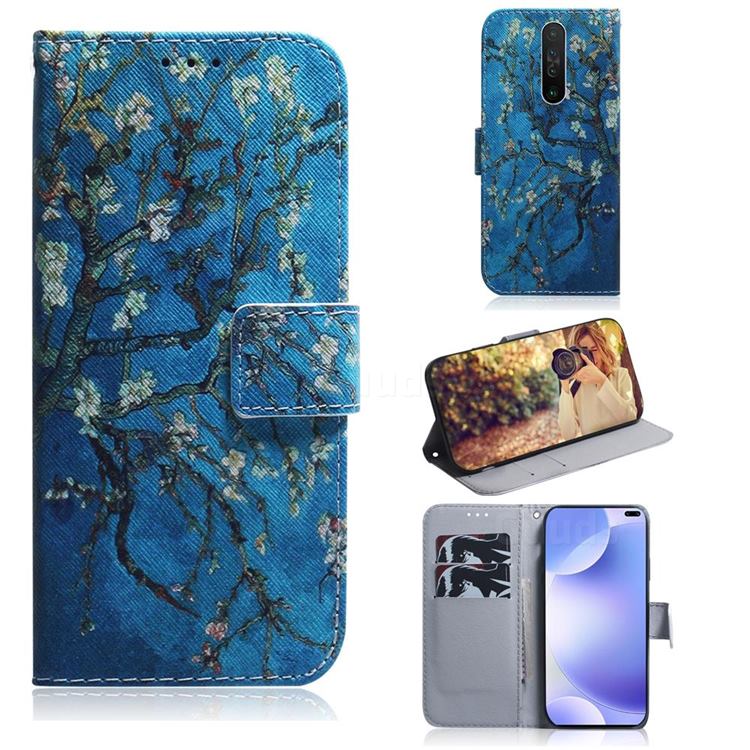 Apricot Tree PU Leather Wallet Case for Xiaomi Redmi K30