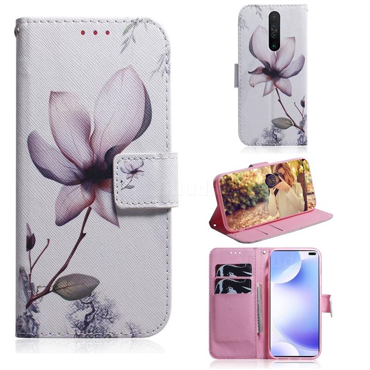 Magnolia Flower PU Leather Wallet Case for Xiaomi Redmi K30